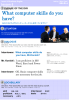 あなたはどのようなコンピュータースキルを持っていますか？