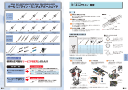 ボールスプライン・ミニチュアボールガイド
