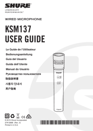 KSM137 USER GUIDE