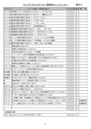 ウェブアクセシビリティ等簡易チェックリスト （様式2）