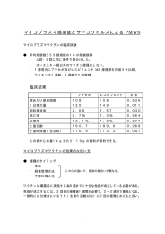 マイコプラズマ感染症とサーコウイルスによる PMWS
