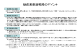 新産業創造戦略の概要