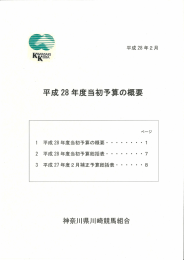 平成28年度当初予算の概要