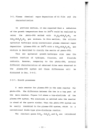 3-3 . Pーasma chemicaー vap。r dep。siti。n 〇五 Si fiーm ~ー and its