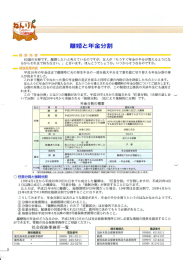 「離婚と年金分割」（平成18年9月1日）