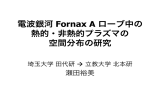 電波銀河 Fornax A ローブ中の 熱的・非熱的プラズマの 空間