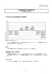 主要建設資材月別需要予測