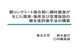 鋼コンクリート接合部に鋼材腐食が 生じた港湾・海岸及び空港施設の