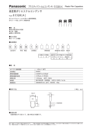 Panasonic プラスチックフィルムコンデンサ／ECQB[A] Plastic Film