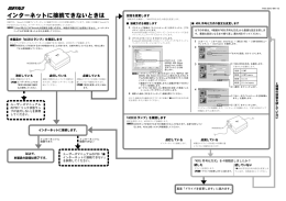 こちらの「インターネットに接続できないときは」