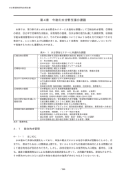 第 4 章 今後の水分野支援の課題