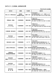 SWライナー工法協会 会員会社名簿