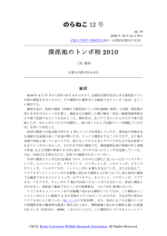 のらねこ 12 号 深泥池のトンボ相 2010