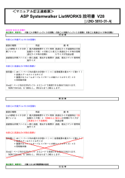 ASP Systemwalker ListWORKS 説明書 V28