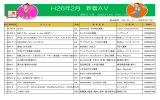 H26年2月 新着AV