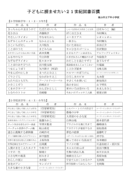 子どもに読ませたい21世紀図書百撰