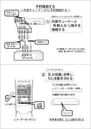 外部チューナーから予約録画する