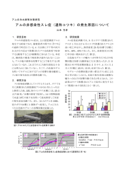 アユの非感染性スレ症（通称コツキ）の発生原因について