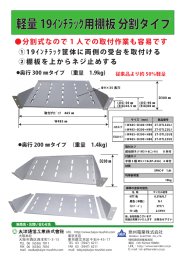 軽量 19ｲﾝﾁﾗｯｸ用棚板 分割タイプ