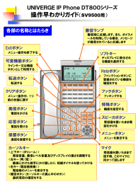 UNIVERGE IP Phone DT800シリーズ