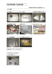 自転車発電機 取扱説明書 - 静岡県地球温暖化防止活動推進センター