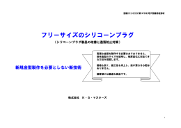 フリーサイズのシリコーンプラグ