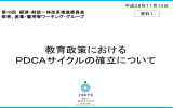 教育政策における PDCAサイクルの確立について