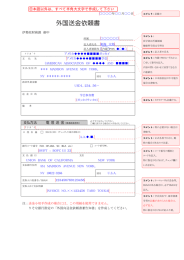 外国送金依頼書