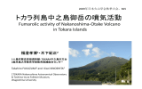 トカラ列島中之島御岳の噴気活動