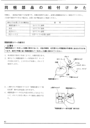 同 梱 部 品 の 組 付 け か た