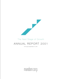 ANNUAL REPORT 2001