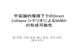 宇宙論的環境下でのDirect Collapse シナリオによるSMBH の形成可能性