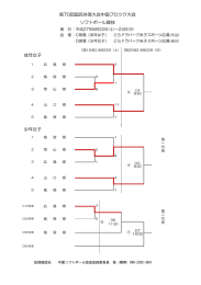 ソフトボール競技 第70回国民体育大会中国ブロツク大会 成年女子 少年