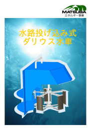 水路投げ込み式 ダリウス水車