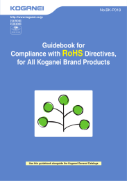 Guide to Compliance with RoHS Directives for All Koganei Brand