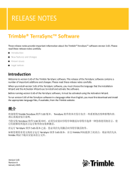 Trimble TerraSync Software Release Notes