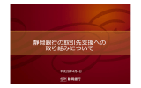 静岡銀行の取引先支援への 取り組みについて