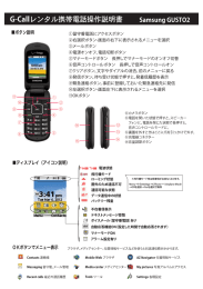 米国/ハワイ用マニュアル - G-Call