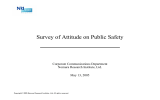 Survey of Attitude on Public Safety
