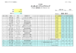 みっきぃインドアトライアル結果表