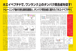 タンパク質合成を促す!