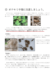 オナモミ オナモミ中毒に注意しましょう。