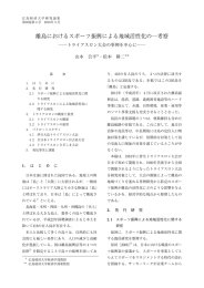 離島におけるスポーツ振興による地域活性化の一考察