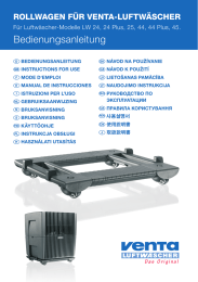 Bedienungsanleitung - Venta Luftwäscher GmbH
