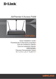 AirPremier N Access PoiNt DAP-2553 - D-Link