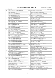 会員名簿 - 一般社団法人 品川労働基準協会