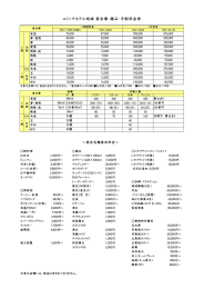 宴会場・備品料金一覧はこちら（PDF）