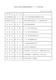 役員名簿 - 株式会社 旭川保健医療情報センター[アーミック]