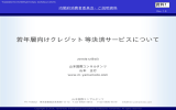 若年層向けクレジット等決済サービスについて