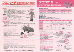 フロンサイドSC安全使用注意チラシ（いちご用）